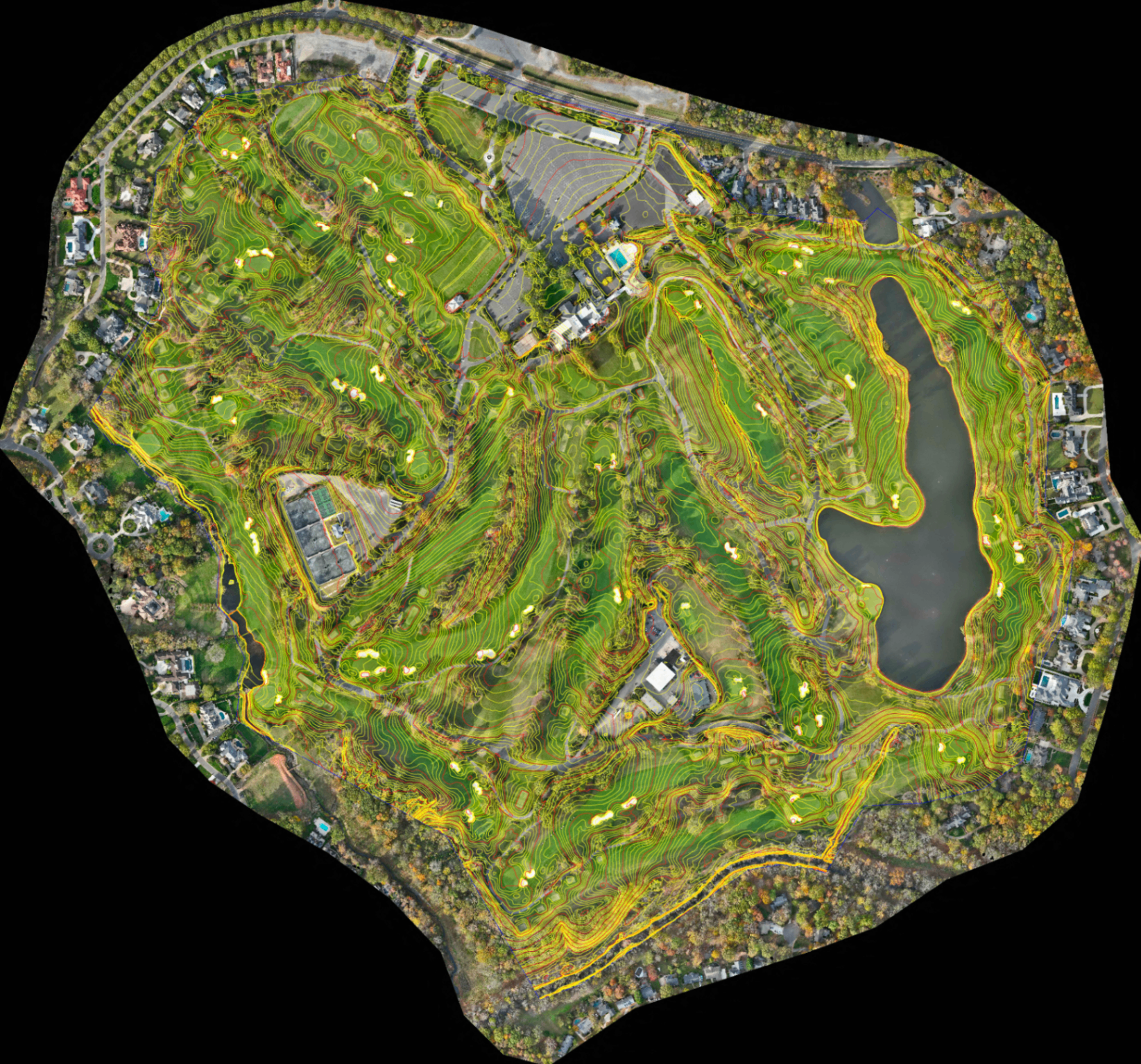 Colorized LiDAR terrain model